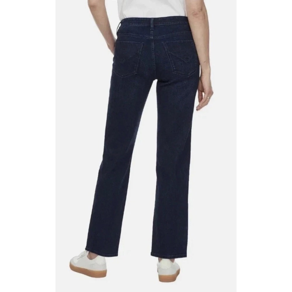 Hudson Los Angeles Women's Straight Leg Stretch Jean Midrise, Dark Blue, Size: 4 - Picture 3 of 6